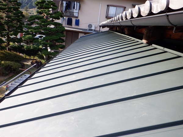 古民家屋根改修工事 完了写真